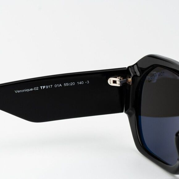 Tom Ford Women Sunglasses Black Smoke Square VERONIQUE-02 FT0917 01A main image 8